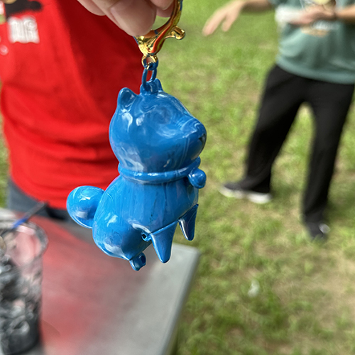 [開箱分享]15號｜藍色小精靈｜流體吊飾