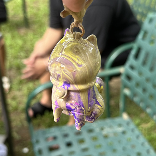 [開箱分享]5號｜香芋檸檬黃｜流體吊飾