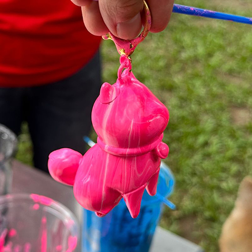 [開箱分享]11號｜俏皮小桃紅｜流體吊飾