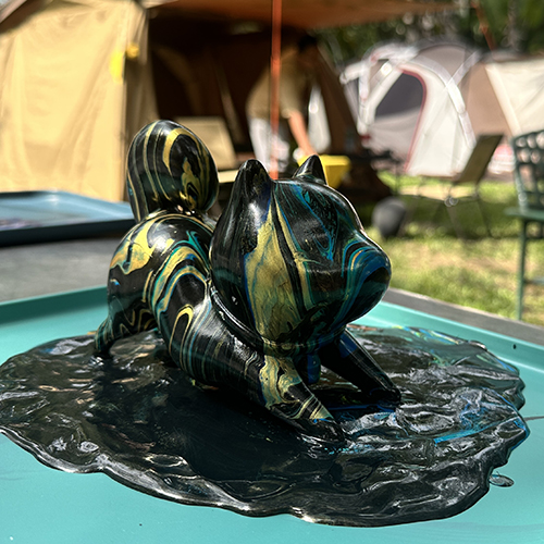 [開箱分享]18號｜孔雀藍の點綴｜流體趴姿