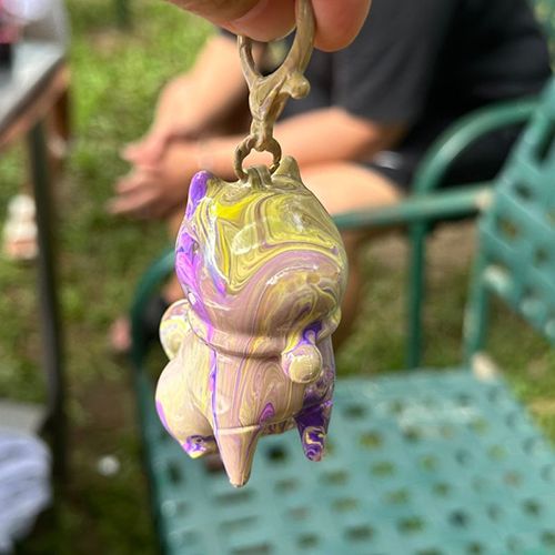 [開箱分享]5號｜香芋檸檬黃｜流體吊飾