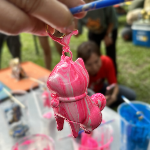 [開箱分享]10號｜粉紅砲彈｜流體吊飾