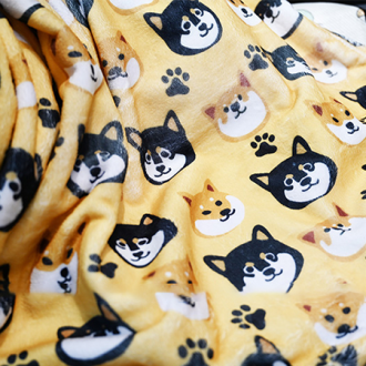 柴犬系列法蘭絨小毛毯 