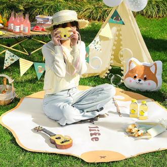 柴犬多功能野餐墊  