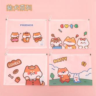 柴犬A4立體文件夾(4入)     