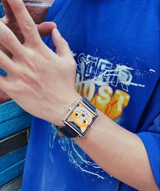 OLEVS柴犬方形石英錶    