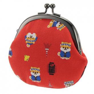 日本進口 豆柴鐵扣零錢包 雷門限定   