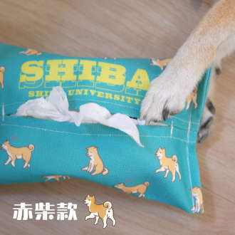 柴犬三重奏面紙套     