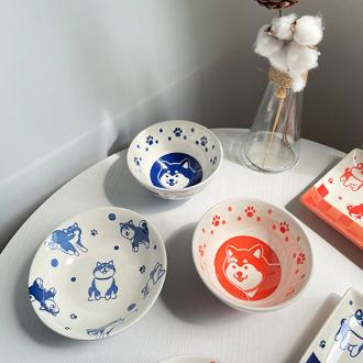 日式柴犬陶瓷碗盤      