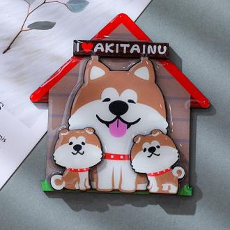 柴犬一家磁鐵      