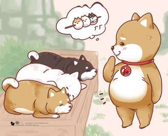 柴老大Shibaniki 丸子三兄弟 棉質帆布包 A4可裝         