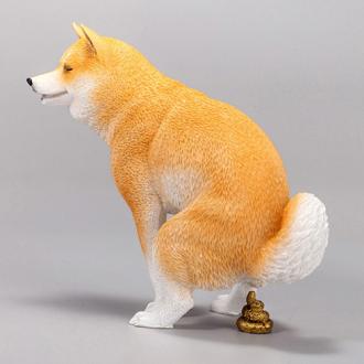 解放吧！柴犬公仔擺飾 拉屎/尿尿柴犬 車用擺飾(柴迷精選)