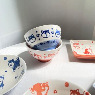 日式柴犬陶瓷碗盤      