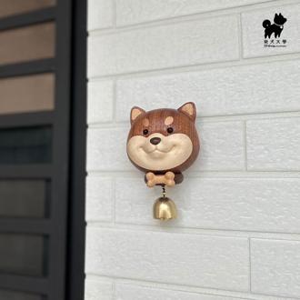 木製柴犬造型風鈴 柴犬風鈴 實木門鈴    