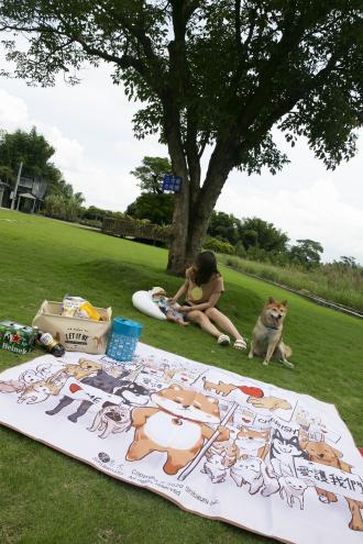 柴老大愛護動物野餐墊 沙攤墊 加厚防水          