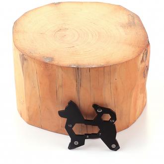 創意Q版柴犬造型 EDC戶外野營攜帶不銹鋼卡片工具        