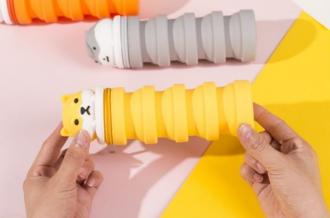 柴犬伸縮矽膠筆袋  