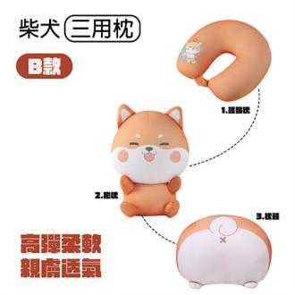 柴犬三用變形枕   